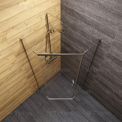 Triton Душевой уголок Дека-Хром 90x90 – фотография-3